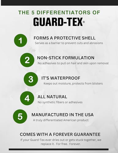 Guard-Tex® Green Finger Tape 3/4 in Self-Adhering Cotton Gauze for Trades — No Adhesive No Residue Skin Protection and Tool Grip — 16 Rolls x 90 ft — Made in USA Since 1935 - color: Green, size: 3/4 Inch