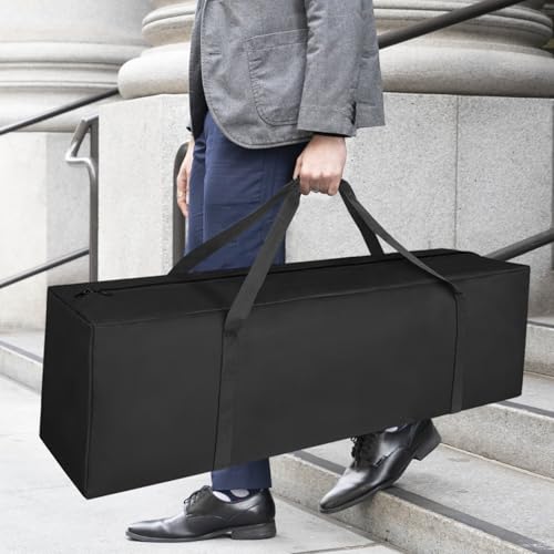 COOLBEBE 2 Pack 52" Sports Duffle Bag - 160L Extra Large Travel Luggage Bag | Upgrade 2-way Lockable Zippers, Sturdy & Water Resistant Long Duffle Bag for Tent Pole Camping Moving (Black 52inch) - size: 52" x 12" x 16" 2Pack