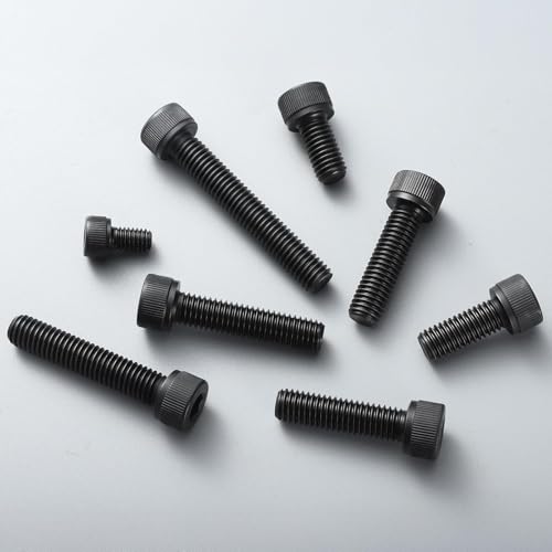 1115Pcs M2.5 Screws Assortment Kit,Hex Socket Head Cap Screws Bolts Nuts Washer Set,12.9 Grade Alloy Steel,Black Oxide M2.5 x 4/6/8/12/16/20/25mm,for 3D Printer,DIY Project - size: M2.5 1115PCS Socket Black