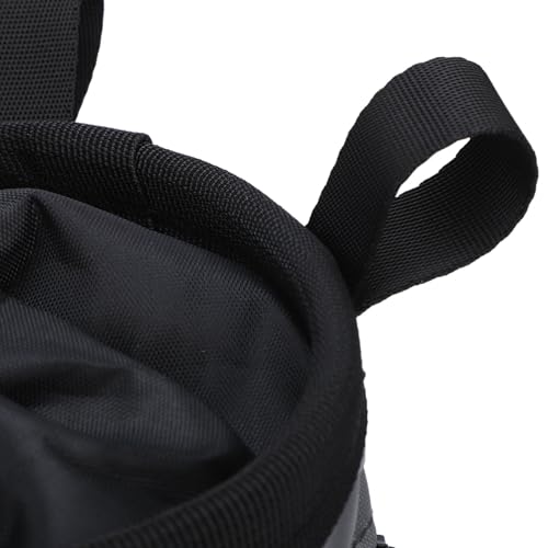 Generic Climbing Chalk Bag, Large Capacity Abrasion Proof Oxford Fabric with Adjustable Waist Belt & Zippered Pocket, for Rock Climbing, Weightlifting & Gymnastics