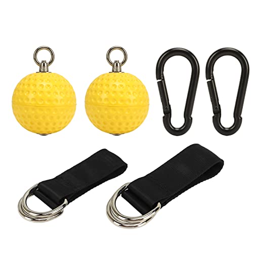 Pull Up Ball Grip with Strap, Non - Slip Climbing Ball Handles for Strength Training, Multi - Functional Suspension Grip with Stainless Steel Hooks for Pull Up Bar, Door Frame or R