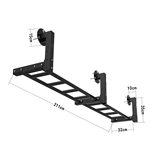 Pull-Up Bars Wall-mounted Horizontal Bars And Parallel Bars Climbing Frame, Cross-beam Steel, Exercise Equipment For Home Gym, Safe Load 300KG (Size : Style 3) - size: Style 2