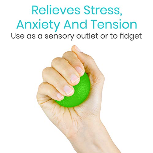 Vive Squeeze Balls for Hand Therapy, Exercise, Arthritis (w/Rehab Video App) - Grip Strengthener Occupational Equipment for Finger, Wrist, Carpal Tunnel, Pain Relief