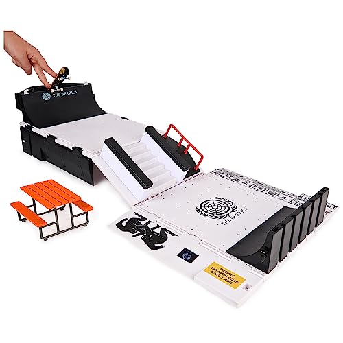 TECH DECK The Berrics X-Connect Park Creator Customizable Ramp Set | Foldable 30" Transforming Park, Berrics Pro Fingerboard, Portable Mini Skatepark, Toy Skateboard GIfts for Kids Ages 6+