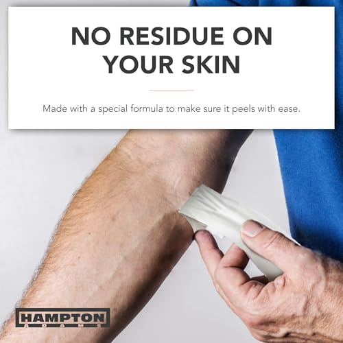 Hampton Adams | As Seen on Shark Tank | Original Sports Medical Athletic Tape (8-Pack) | 45ft Rolls | No Sticky Residue Easy Tear | for Athletes Trainers First Aid Injury Wrap | Ankles Wrist - color: White