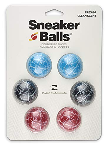 Sneaker Balls Odor-Fighting Shoe Fresheners, Eliminates Unpleasant Smells, Perfect For Sneakers, Gym Bags, Gear Bags, Drawers, Lockers, And More!, Scratch, 6 Pack - color: Scratch (Fresh & Clean), style: 6 Pack