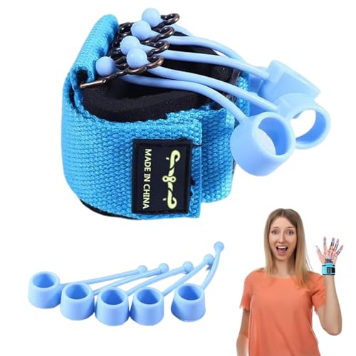 Grip Strength Exerciser Silicone Finger Grip Trainer Extensor Stretching | Adjustable for Wrist Physical Rehabilitation, Adults Hand Cramps Recovery, Men Women - color: 40 pounds