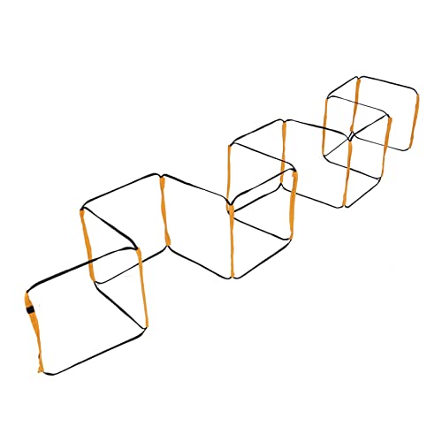 12 Rung Ladder for Speed Training - Football Soccer Basketball Hockey Tennis Badminton - Iron & Cloth Design with Storage Bag