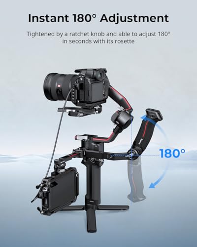 SmallRig Sling Handle Gimbal Handgrip for DJI RS 2 / RSC 2 / RS 3 / RS 3 Pro/RS 3 Mini/RS 4 / RS 4 Pro/RS 4 Mini/RS 5, Adjustable Gip for Low Angle Shots, w/QD Socket - style: Gimbal Handle