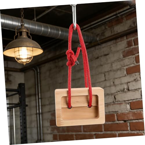 SECFOU 2pcs Portable Wooden Fingerboard Climbing Hangboards for Rock Climbing Training Grip Strength and Endurance Building Compact Training Equipment for Home and Outdoor Use