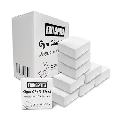 Gym Chalk Magnesium for Weight Lifting Chalk Powder，Magnesium Carbonate Athletic Chalk Block 8 Pcs Gifts for Rock Climbers Excellent Grip, Chalk Block for Gymnastics, Bouldering,Rock Climbing