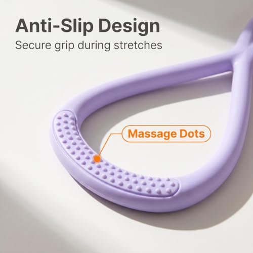Figure 8 Resistance Band, Figure 8 Resistance Bands for Women Men,Resistance Band Figure for Working Out, Non-Slip Handles, Home Gym, Yoga & Physical Therapy - color: 25 LBS PURPLE