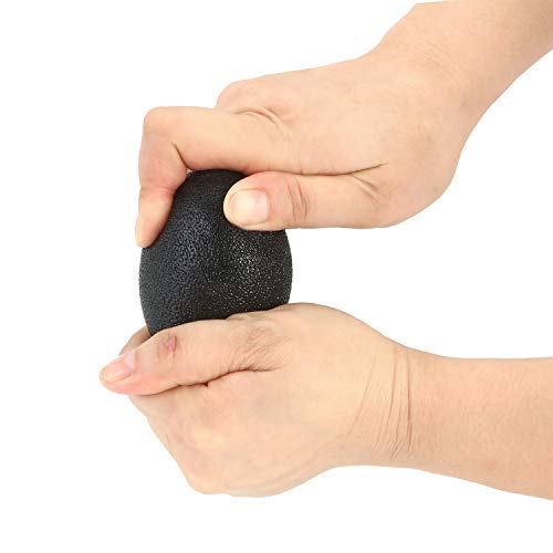 Hand Squeeze Stress Balls Set with Carry Bag 3 Resistance, Finger Wrist Arthritis Therapy Rehab Exerciser, Carpal Tunnel, Stroke Rehabilitation Equipment - color: Orange/Green/Black, size: Large