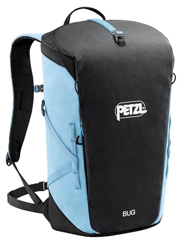PETZL BUG Rock Climbing Backpack | For Single-Day Multi-Pitch Climbing - color: Smoked Blue