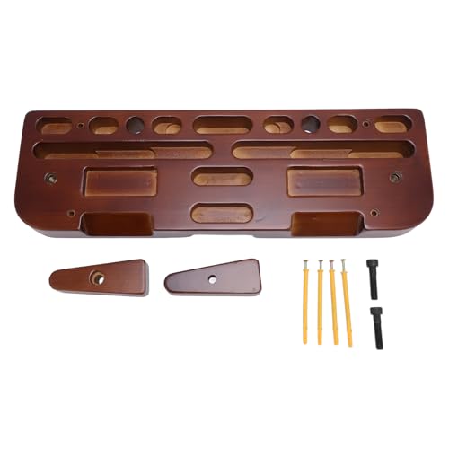 RiToEasysports Rock Climbing Hangboard, Strength Training with Multiple Grip Depths, Wooden Fingerboard Compact Design for Indoor and Outdoor Climbers