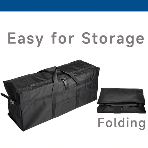 Arxus Large Duffel Bag, Waterproof Carry on Weekend Overnight Storage Bag over Luggage for Airline, Travel, Camping, Moving - color: 180L-Black