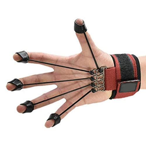 Finger Extensor Exerciser, Trainer Resistance Band Stretcher Strengthener, Finger Stretcher Trainer with Resistance Band for Men Women Grip Strengthener, Extens