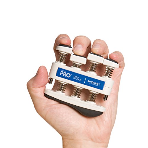 Prohands PRO Hand Exerciser, Finger Exerciser (Hand Grip Strengthener), Spring-Loaded, Finger-Piston System, Isolate and Exercise Each Finger - color: Blue, Red - Pro, size: Set of Two (Light/Medium)