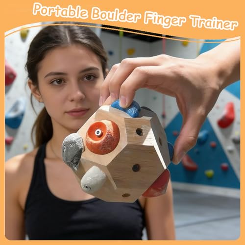 Handcrafted Boulder Block for Climbers,Finger Strengthener & Grip Trainer for Rock Climbers,Includes Detailed Instructions and Gameplay Rules,Bouldering Training Tool Gift