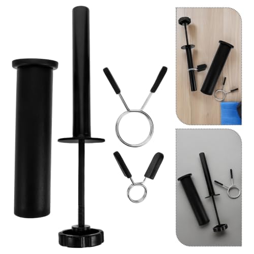 Toyvian 1set Fitness Equipment Loading Pin with Adapter Sleeve for Weightlifting Workout Quick Weight Plate Wide Compatibility Barbell Parts Holder Portable Gym Weight Stack Pin Latch
