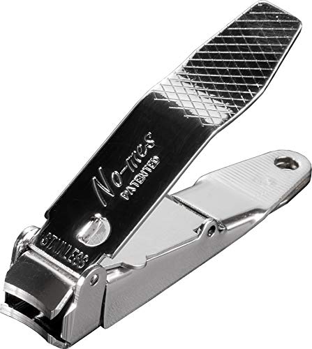 No-mes Fingernail Clipper, Made in USA, Catches Clippings, Built-in Nail File