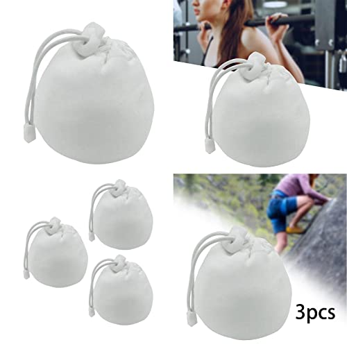 Chalk Bag Drawstring Pouch with Buckle, 4-Pack, Cloth Material for Weightlifting Climbing – 9x14cm (3.5x5.5in) Chalk Bag Pouch for Gym Sports Deadlifting