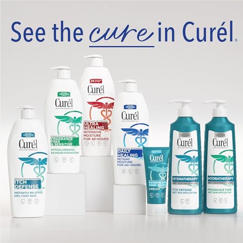 Curel Extreme Dry Hand Relief, Dermatologist Recommended, Long-Lasting Cream For Dry Hands, Paraben Free, Fragrance-Free Hand Lotion, 3 Oz, Pack of 3 | Extreme Relief Hand Lotion, Long-Lasting Moisturizer, Skin Care Essential, Fragrance-Free, Travel Size