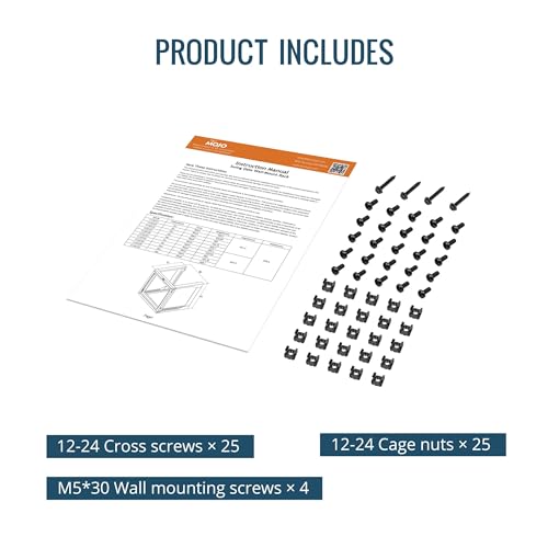 Tecmojo 15U Wall Mount Server Rack, Open Frame Network Rack for 19" Computer/AV/Data/IT/Media Equipment, 24" Depth, 16" Apart Mounting Holes, Swing Gate, Square and Tapped Holes - size: 15U/24" Depth (New)