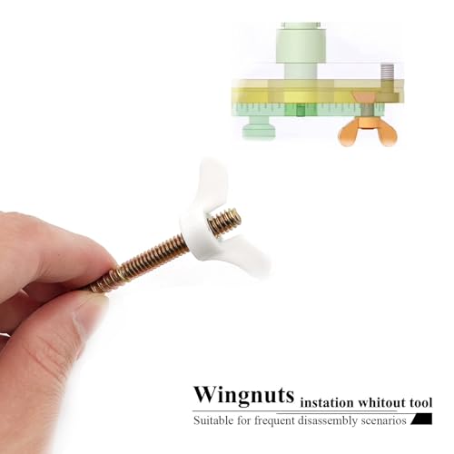 25 Pcs 1/4"-20 Wingnuts Plastic Wing Nuts Fasteners Parts Butterfly Nut, Hand Twist Tighten Hardware Nuts Butterfly Wing-Nut - size: 1/4"-20 - Plastic - 25 Pcs