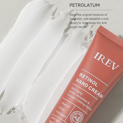 Retinol Hand Cream Firming Anti-Aging Hand Lotion with Collagen, Retinol Moisturizer for Aging & Dry Cracked Hands, Care & Protects Skin, Nails & Cuticles