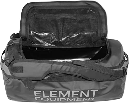 Element Equipment Trailhead Duffel Bag Shoulder Straps Waterproof Black/Grey Medium - color: Black/Grey, size: Medium 51 Liters