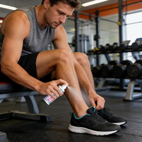 Shoe Smell Remover 100ml Smell Eliminator Spray for Footwear | Footwear Odor Removal Mist for Travel Hiking Home Tennis Leather Fabric Canvas Sneaker