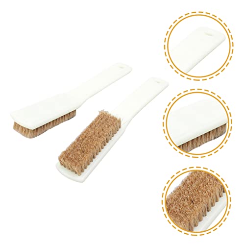 LIFKOME 2Pcs Boar Hair Climbing Brush Set for Bouldering and Rock Cleaning Sturdy Handles Outdoor Sports Cleaning Tool