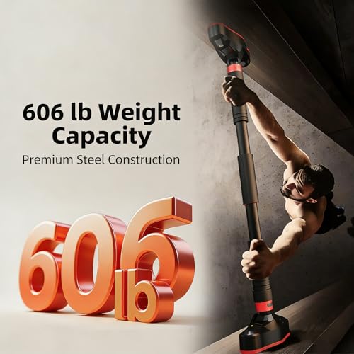 Adjustable Doorway Pull-Up Bar for Home Gym, Multi-Position Chin-Up & Pull-Up Bar for Upper Body Workouts (37"–47" Wide)