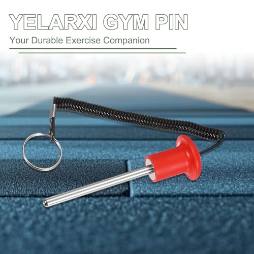 Gym Pin Weight Stack Pin Strength Training Lifting Equipment Replacement with Pull Rope Fitting for Club - color: Green, size: 0.3 x 3.9 Inch