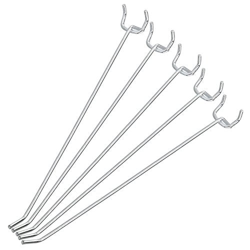 Neiko 53104A 8” Pegboard Hook Organizer Kit, 50 Pack, Hanging Hooks Set for Garage Organization, Great for Wall Hanging and Shelving, Tool Storage, Craft Organizing - size: 8" Pegboard Hooks