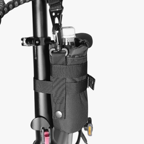 TRIWONDER Tactical MOLLE Water Bottle Pouch H2O Hydration Carrier, Military Bottle Holder Molle Drink Holder Travel Water Bottle Bag for Backpack Camping Outdoor - color: 01 Black