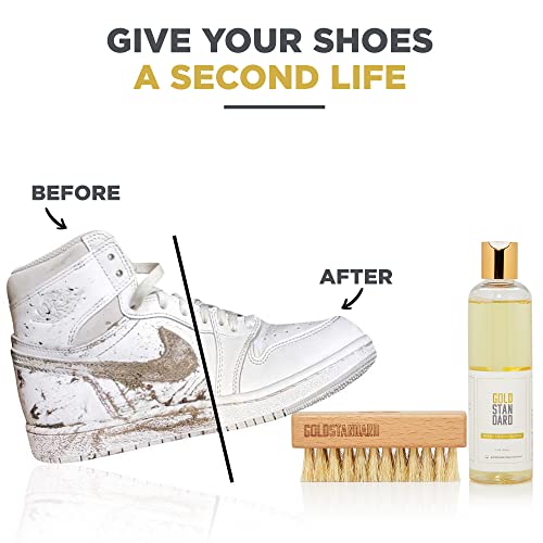 Gold Standard Shoe Cleaning Kit for White Sneakers & Tennis Shoes | Sneaker Cleaning Kit, Removes Dirt & Stains from Leather, Canvas & Mesh - style: Starter Set