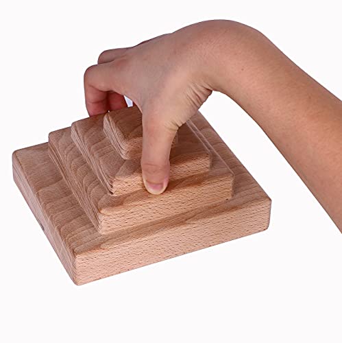TWO STONES Rock Climbing Training Pinch Block, Finger Grips Hanging Pinch Grip with Edges and Pockets