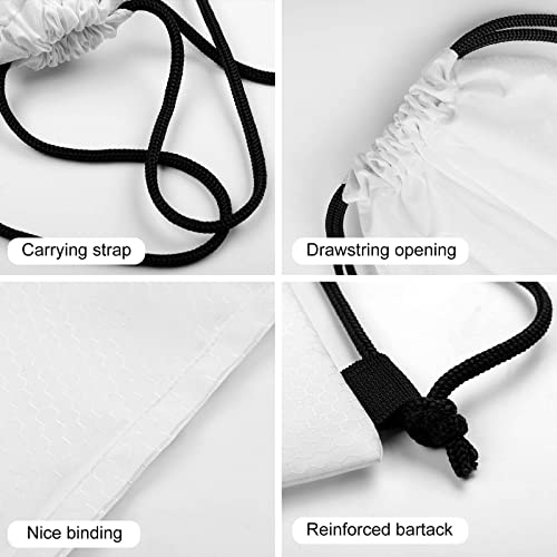 Lightweight Drawstring Sackpack Sports Backpack Waterproof for Gym Travel Hiking Men Women Durable Polyester, Star Retro Mid Century Modern Lines White Art Bags - color: Picture (36)