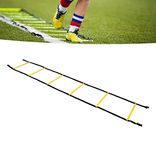 Speed Agility Training Ladder, 2.6m Fixed Rungs Football Basketball Speed Training Equipment for Athletes Sports Fitness Workout
