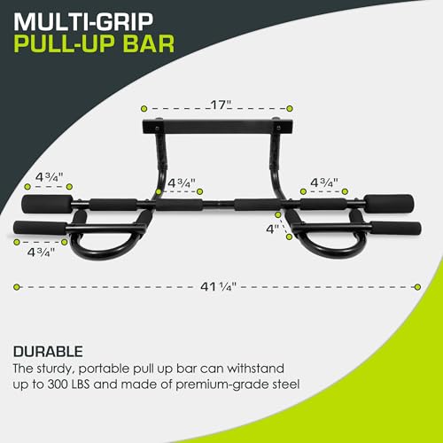 ProsourceFit Pull Up Bar for Multi Use Fitness & Home Gym Exercise - style: Multi Grip