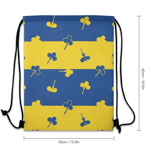 Gym Drawstring Backpack Sackpack Water Resistant for Sports Beach Yoga Travel Unisex, Ukraine Country Flag Bags - color: Picture (37)