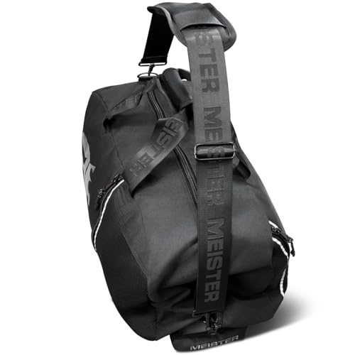 Meister Vented Convertible Duffel/Backpack Gym Bag - Ideal Carry-On | Built for athletes with dual mesh ventilation and ultra-durable construction for training, travel and everyday use - color: V2.0 Black
