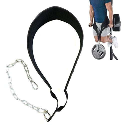 Weighted Dipping Belt with Chain Pull Up Belt Bodybuilding Gym Workout Exercise Bar Pullups for Powerlifting, Weight Lifting, Fitness