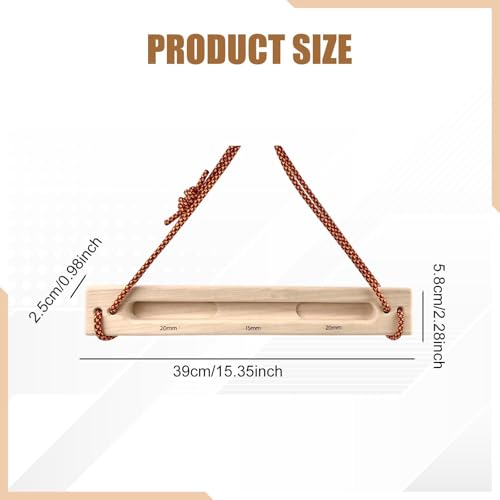 Yiju Climbing Training Workouts Climbers Finger Strength with Rope Portable Compact Hang Hold - color: 20mm 15mm 20mm