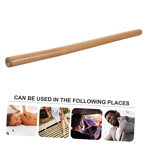 Massage Stick: Bamboo Massage Roller Stick - Full Body Massager Tool for Relax Muscles