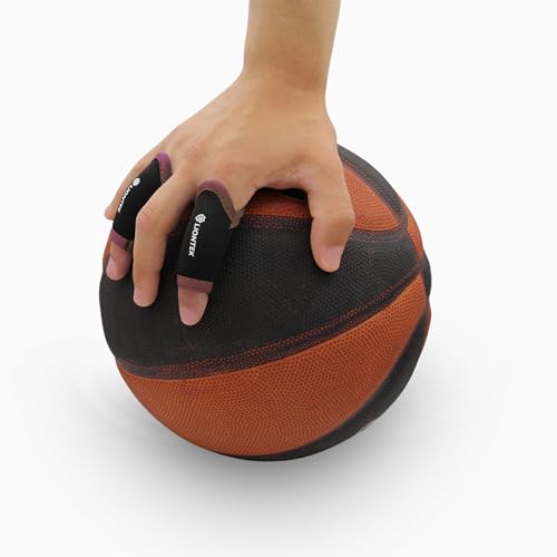 LIONTEK Single Finger Sleeve Pair - Sports Compression Finger Sleeve for BJJ, MMA, Basketball, Weight Lifting, and More - size: Large