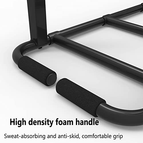Heavy Wall Mounted Pull-up bar Climbing Frame, Home Gym Ceiling Exercise Training, Horizontal Parallel Bars, Safe and Stable (Color : Black) - color: Black
