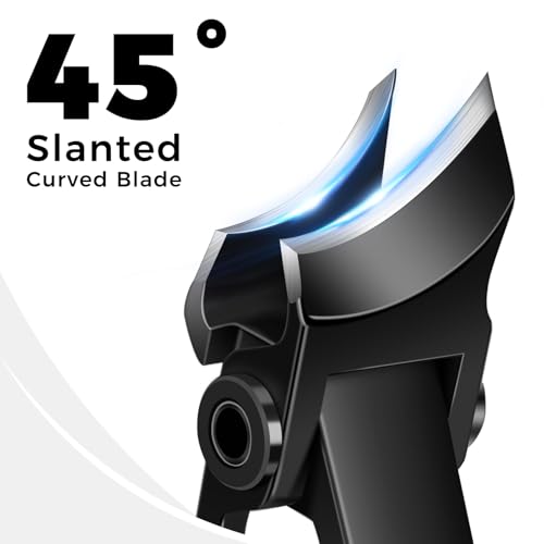 Slanted Curved Toenail Clippers for Seniors Toenails | Heavy Duty Nail Clippers for Men Thick Nails with Wide Jaw Opening, Black - color: Black Slanted Head